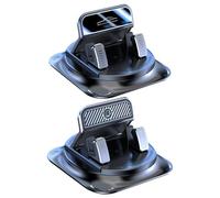 Auto Vehicle Mobile Holder - Heat Resistant Black ABS Construction, 9.9 X 6.3cm Anti Skid Rubber Cradle, Secure View Dock Station | Hands Free Smartphone Display Rack Accessory For Safe Road Trip