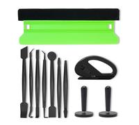 Auto Vinyl Wrap Kit, Long Felt Edge Squeegee, Micro Edge Trimming Sticks Set, Magnetic Holder, Vehicle Solar Film, Window Tint Tool, Wallpaper Sign Sticker, Car Decal installation, DIY Wrapping, 11in1