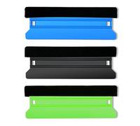 Auto Vinyl Wrap Kit, Long Squeegee, Microfiber Felt Edge, Vehicle Solar Film, Window Tint Tool, Wallpaper Sign Sticker, Car Decal, Smooth, Scratch Free, Protect Paint, 3Pcs, 8.3inch, Black&Blue&Green