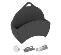 Auto Visor Clip - Flexible Silicone Mount Pouch, Magnetic Grip Sun Visor Carrier with Compact Profile Easy Reach Design, Ideal for Cars Trucks Commute Travel