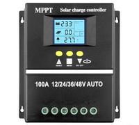 Auto Voltage Solar Charge Controller 100A For Off-Grid | Real-time LED display, shows charging status, load info, operating mode, time data, clear visibility