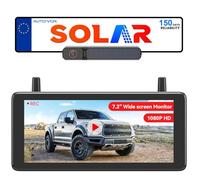 AUTO-VOX 7.2" Solar Wireless Reversing Camera Kit with DVR Loop Recording