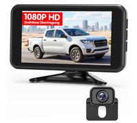 AUTO-VOX Wireless Reversing Camera: 5 Inch 1080P Monitor, Dual Channel, 30 Minutes Installation, Stable Digital Radio Transmission, IP69K Waterproof & Night Vision, for SUV, Truck, Car, Pickup