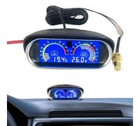 Auto Water Temp Gauge - 2 In 1 Voltmeter, Car Meter Piece | Multifunctional Universal Precise For Truck Fashionable Electrical Monitoring System Dashboard Display Professional Equipment Tool Kit