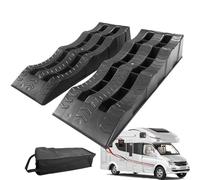 Auto Wheel Blocks - RV Wheel Chocks 3-Step Camper Leveling Blocks | Uneven Ground Parking Tools Trailer Chocks and Levelers for Stabilizing Uneven Ground