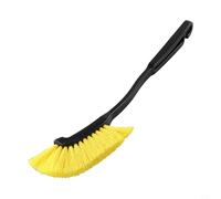 Auto Wheel Cleaning Tool with Curved Head Geometry to Improve Contact Curved and Angular Rim Surfaces