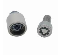 auto wheel Lug bolts Compatible With A4 For Allroad For Quattro 2012 2013 2014 2015 2016 1 Set Wheel LockScrew Lug Bolt Key Tool Wheel Nut OEM:4F0698139C806