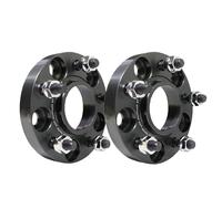 Auto Wheel Spacers For BMW 1/3/4/5/7/8Series I3 I4 Ix Ix3 For M3 X3 X4 X4M X5 X6 X7 Z4 2pcs Aluminum Alloy Wheel Spacer 5x112 CB 66.6mm Hubcentric Forged Spacer(2pcs Spacer 25mm-BK)
