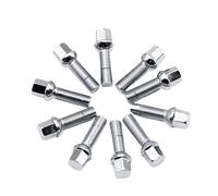 Auto Wheel Spacers Steel Wheel bolts M12x1.5 14x1.5 14x1.25 12x1.25 of various lengths 10pcs(10pcs conical 50mm,M12x1.5)