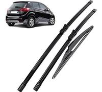 Auto Windscreen Wipers for Kia Venga 2009-2019 26in+14in+12in, Complete Front Window Wiper and Rear Wiper Windscreen Wipers Blade Set,L-A/Lhd