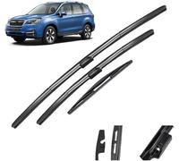 Auto Windscreen Wipers for Subaru Forester SJ 2012-2018 26in+17in+14in, Complete Front Window Wiper and Rear Wiper Windscreen Wipers Blade Set,L-B/Rhd