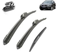 Auto Windscreen Wipers for Suzuki SX4 S-Cross 2006-2020 26in+14in+10in, Complete Front Window Wiper and Rear Wiper Windscreen Wipers Blade Set,L-B/Rhd