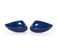 Auto Wing Mirror Cover Caps Rearview Mirror Cover 6 Color Side Wing Trim Clip-on Decor Cap Car Refit Accessories Fit For Fiesta For MK7 2009-2017(Blue 1 Pair)
