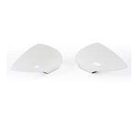 Auto Wing Mirror Cover Caps Rearview Mirror Cover 6 Color Side Wing Trim Clip-on Decor Cap Car Refit Accessories Fit For Fiesta For MK7 2009-2017(White 1 Pair)