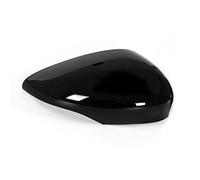 Auto Wing Mirror Cover Caps Rearview Mirror Cover 6 Color Side Wing Trim Clip-on Decor Cap Car Refit Accessories Fit For Fiesta For MK7 2009-2017(Black R)