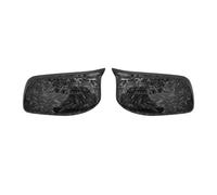 Auto Wing Mirror Cover For BMW E60 E61 E63 E64 5 Series Model 2004-2008 Carbon Fiber Car Rear View Door Wing Mirror Side Cover Shell Case(Forged Carbon Look)