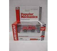 Auto World SC269 Popular Mechanics 1965 Mustang 2+2 Fastback (Red) HO Scale Electric Slot Car