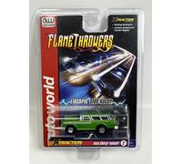 Auto World Slot Cars 1956 Chevy Nomad Green X Traction Flame Throwers HO Scale SC366-2