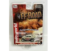 Auto World Slot Cars 1965 VW Baja Bug Cream X Traction Off Road HO Scale SC375-2