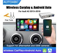 AUTOABC Wireless CarPlay Android Auto Interface for Audi A3 A4 A5 Q2 Q7 Q5L 8V Cassette with MIB AirPlay Mirror Link Multimedia MIB2 System