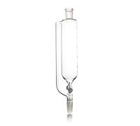 Autoark 500ml Pressure Equalizing Addition Funnel,Borosilicate Glass Dropping Funnel 24/40 Joint with PTFE Stopcock for Laboratory,AIS-005