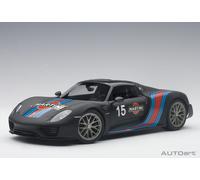 AUTOart 1:18 Porsche 918 Spyder Weissach Package Martini Livery 2013 (77929) ...