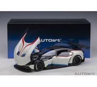 Autoart 70261 - 1/18 Aston Martin Vulcan - Stratus White / Blue - New