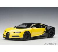 Autoart 70994 - 1/18 Bugatti Chiron - Yellow / Nocturne Black