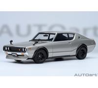 AUTOart 77466 - 1/18 Nissan Skyline 2000 Gt-R (KPGC110) Tuned Vers. (Silver) New
