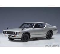 Autoart 77477 - 1/18 NISSAN SKYLINE 2000 GT-R (KPGC110) TUNED Silver - New