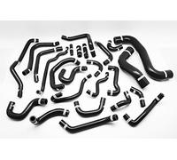 Autobahn88 Complete Radiator Coolant Silicone Hose Kit, Compatible with Subaru Legacy BP5 BL5 2003-2009 / Impreza GH8 Ver10 2007-2011 - EJ20 EJ25 Turbo (AT Only) (Black -Without Clamp Set)