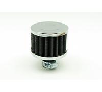 Autobahn88 Mini Air Intake Crankcase Breather Filter, 12mm (1/2") (Black)