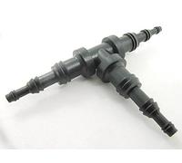Autobahn88 Nylon Vacuum Hose Joiner - 3-Way T-Piece Reducer 3-Step-Diameter, OD=3-6 - 9mm (0.12" - 0.24" - 0.36") (Pack of 4)