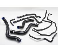 Autobahn88 Radiator Coolant & Heater Silicone Hose Kit, Compatible with 2003-2012 Mazda RX8 SE3P 13B MSP (Black -with Clamp Set)