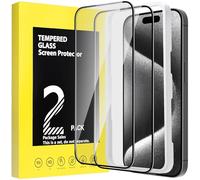 Autoban for iPhone 15 Pro Max Screen Protector 6.7-inch, 2 Pack Tempered Glass Film 9H Hardness Anti-Scratch Anti-Shatter Anti-Impact Bubble Free Ultra Resistant with Installation Tool