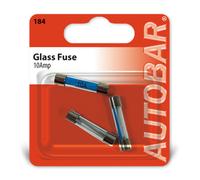 Autobar 10A Glass Fuses Automotive Electrical Circuit Protection Pack Car Van