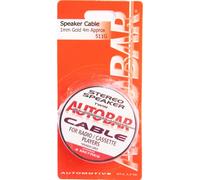 Autobar 511G Stereo Twin Speaker Cable 4m 1mm Gold Radio Cassette Players