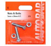 Autobar 5mm x 20mm High Tensile Nuts & Bolts