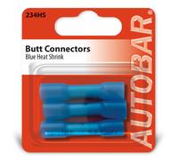 Autobar Heat Shrink Butt Connectors Blue 3 Pack 3 Pack Blue