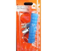 Autobar Plastic Straight Hose Connector 16mm Automotive Fuel Air Water Pipe Joiner Car