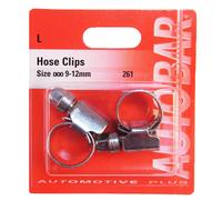 Autobar Size 000 9-12mm Car Hose Clips Twin Pack 2 Pack