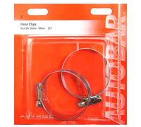 Autobar Size 2A 32-50mm Car Hose Clips Twin Pack 2 Pack