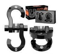 AUTOBOTS D Ring Shackles D Rings Heavy Duty 66138lb Break Strength with 7/8 Pin Tow Hooks for Towing & Off Road Recovery Accessories Black