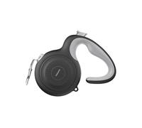 AutoBrake Retractable Dog Leash for Small and Medium Dogs, 360° Tangle-Free Dog Leash and 10Ft Strong Nylon Tape, Ergonomically Comfortable and Lightweight Grip Handle (Black)