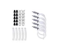 Autobriva Brake Bleeder, Brake Bleeder Hose - One Way Check Valve Tube Bleeding Tool Kit for Car Motorcyle Clutch, for Hydraulic System Bleeding, Car Clutch Fluid Replacement Hose Kit (5pcs)