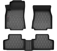 AUTOBULL Mercedes Car Floor Mats Compatible with MB G L B 2020-2024, Waterproof All Weather Car Liners, 1st 2nd Row Set, Black