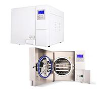 Autoclave High Pressure Temperature Steam Lab Equipment Triple Door Lock Control with Drying Function Digital Display Vacuum Stainless Steel Steam Compact Type(23L)