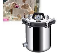 Autoclave Portable Steam Sterilizer Machine, High Pressure for Labs and Universities, Stainless Steel Construction, Anti-Dry Burn Design, 2 Valves