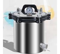 Autoclave Steam Sterilizer Portable High Pressure Steam Sterilizer Dry-Heating Protection Heating Stainless Steel Equipment for Lab (8L)