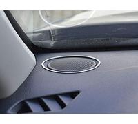 autoCOVR Steel Rings Speaker Cover for DUSTER 2 II Mk2-2pcs Stainless Plate Interior Dashboard Dash Trim Kit Accessories